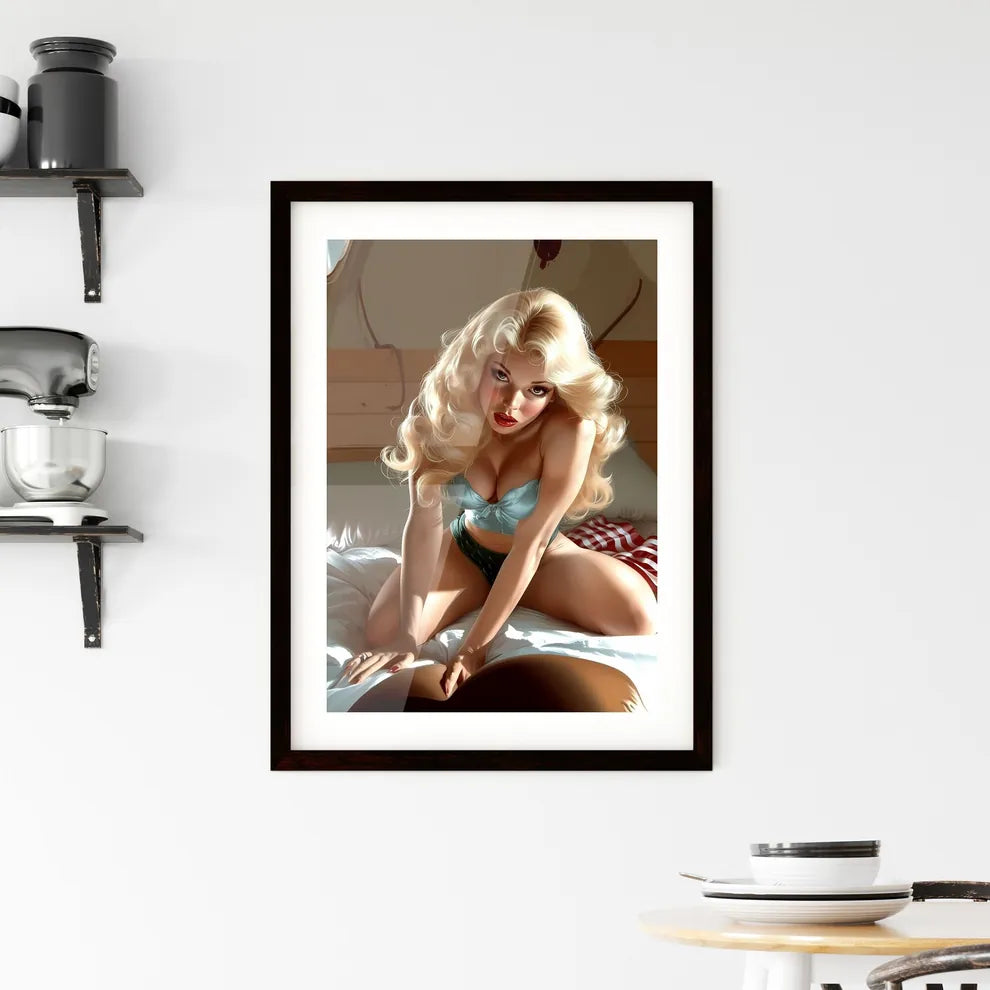 Pin up style Framed Print