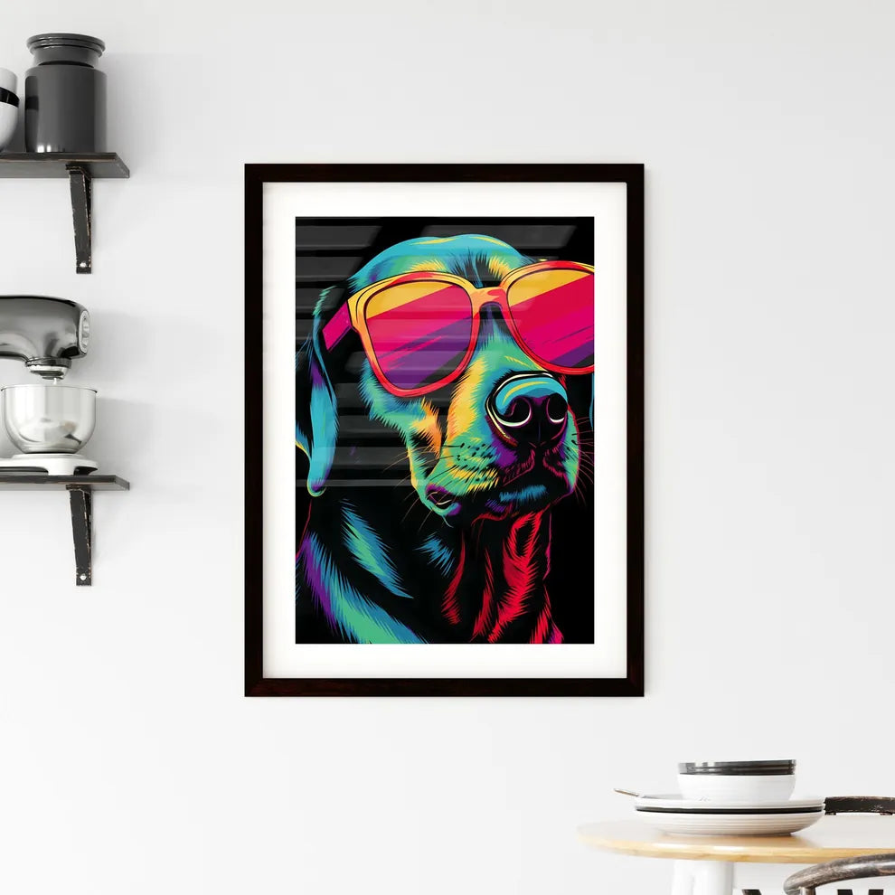 Swiss alpine dog vintage poster  Framed Print