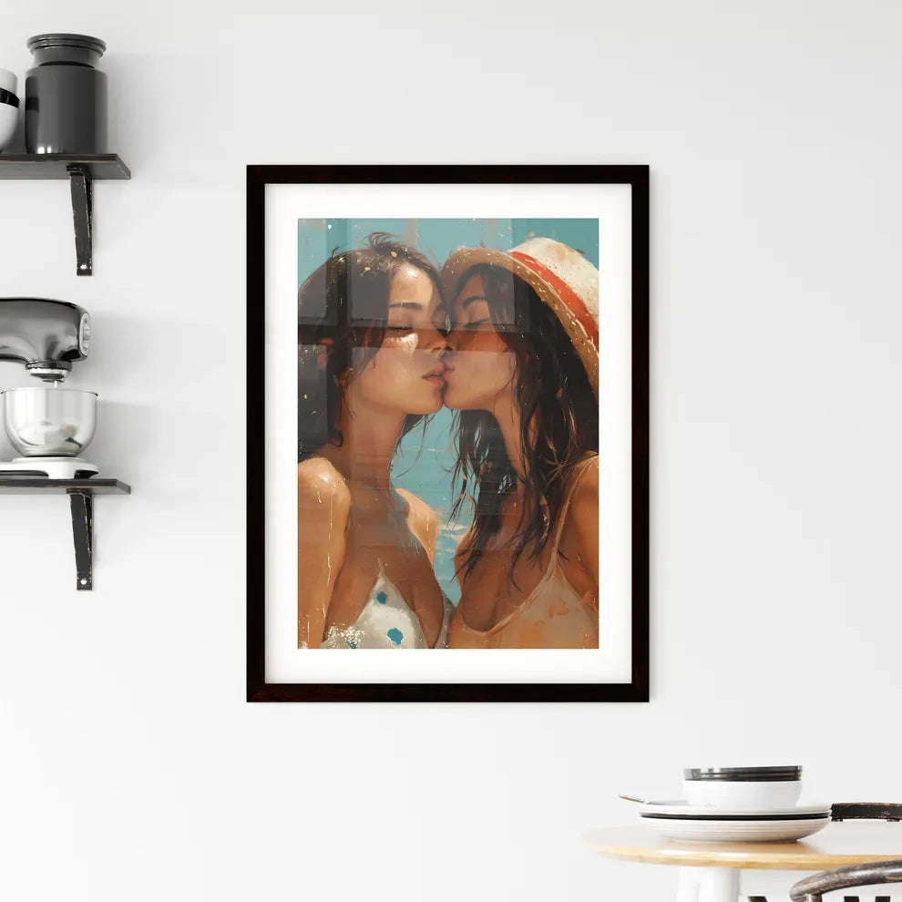 American pin up Framed Print