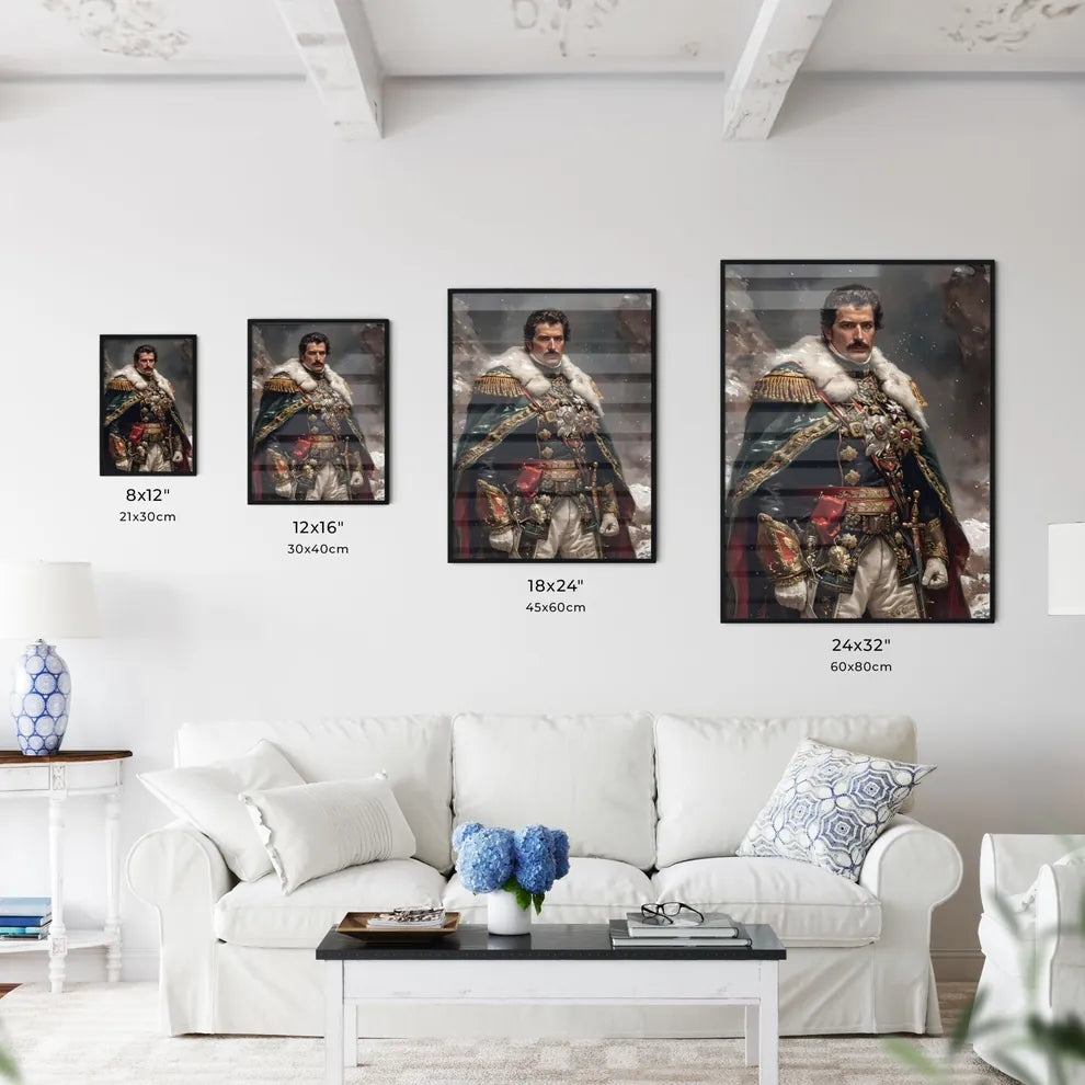 Royal guard - Art print of a man in a g - Kitchen Hangings