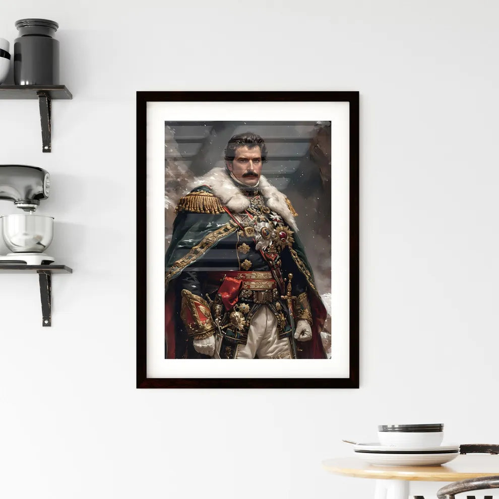 Royal guard - Art print of a man in a g Framed Print