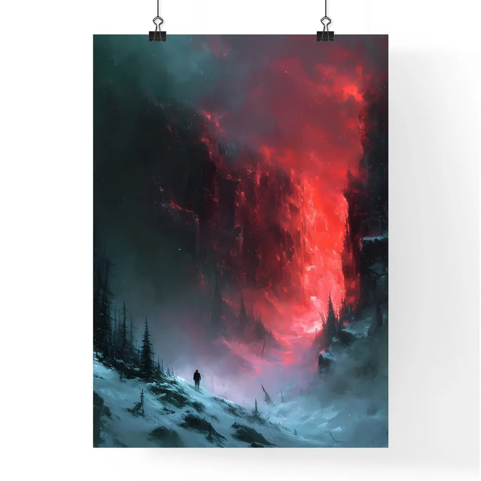An epic winter forest - Art print of a perso Poster