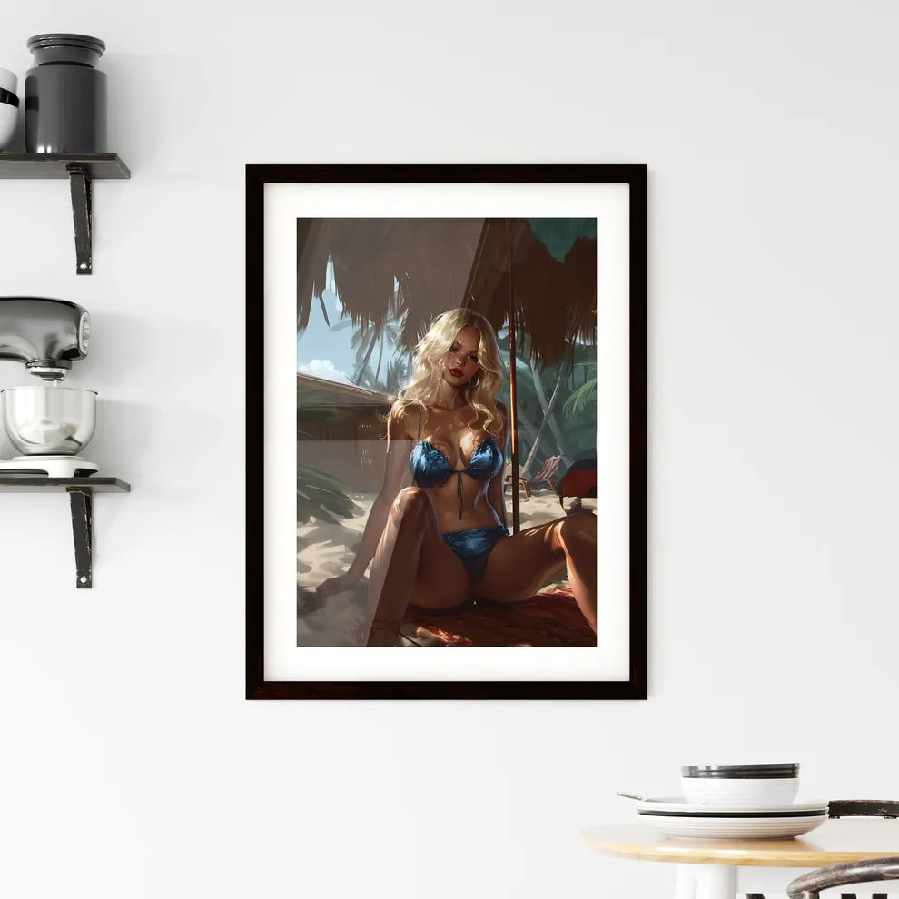 Nice pin up girl in diffrent style Framed Print