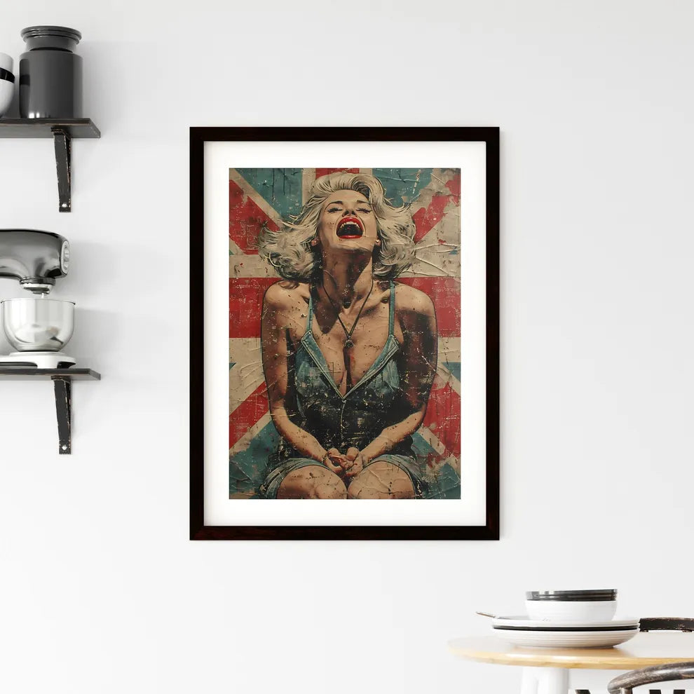 Fresco mixed with realism and pop art - Art  Framed Print