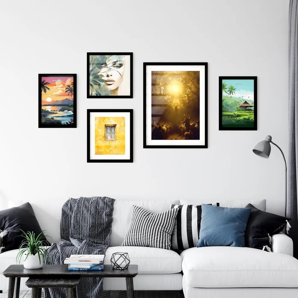 Moses prophet of God herding the flock in the desert Art Print