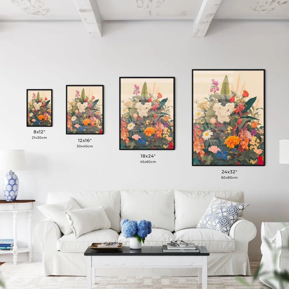 A botanical arrangement - Art print of a bou - Kitchen Hangings