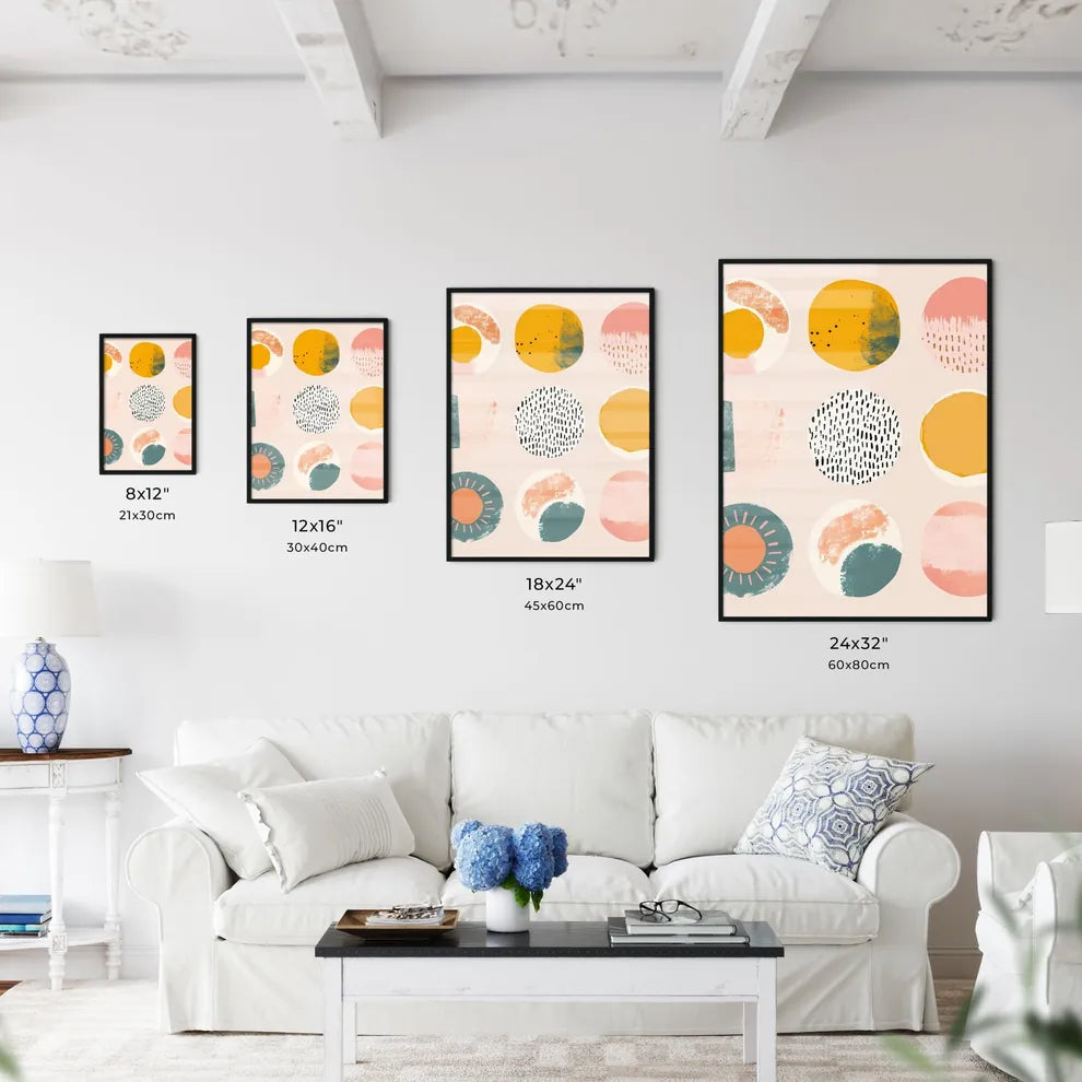 Small simple clipart set of 6 orange blush - - Kitchen Hangings
