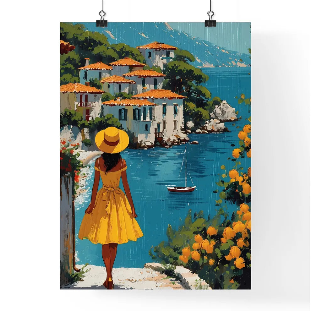 Orange Tree Vintage Art - Art print of a wom Poster