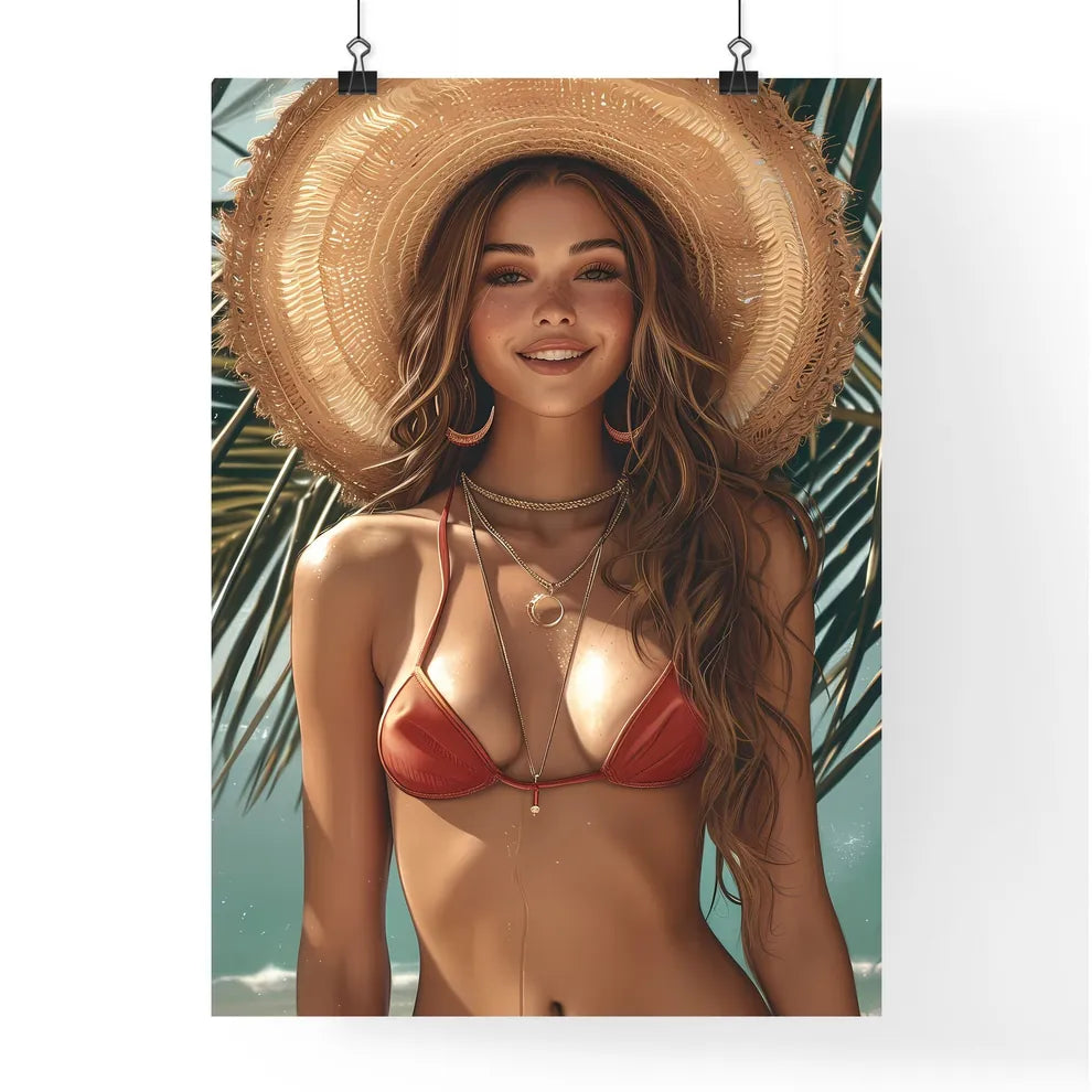 Retro poster - Art print of a woman wear Poster