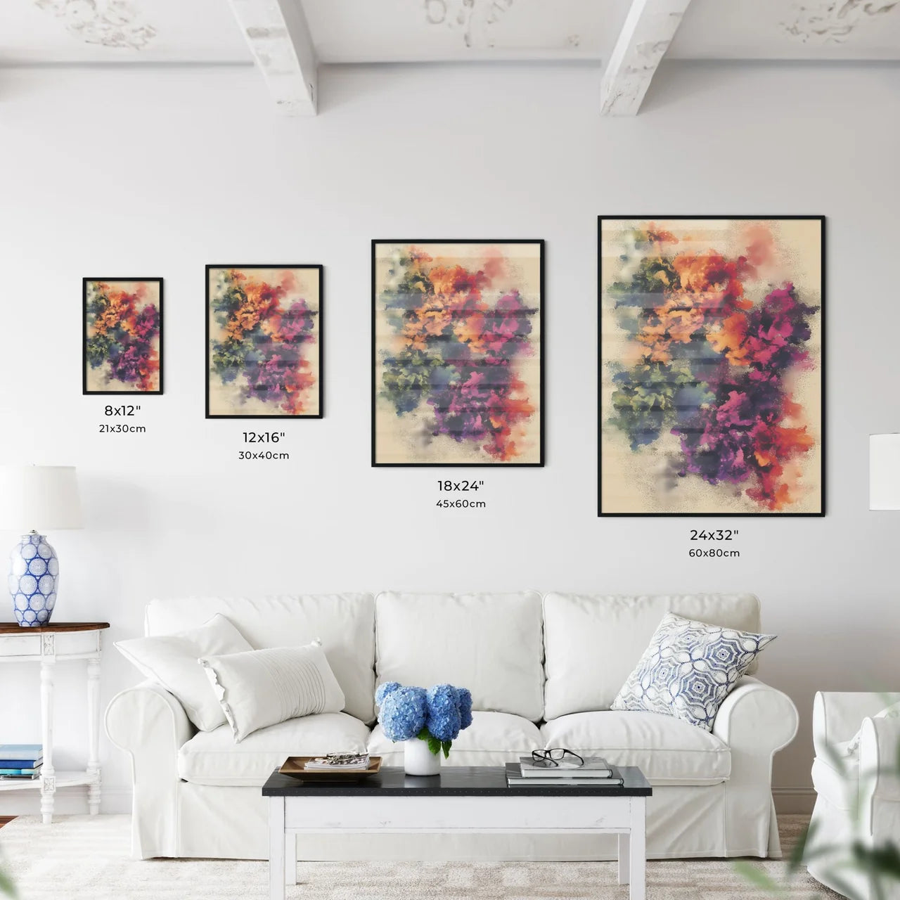 A botanical arrangement - Art print of a gro - Kitchen Hangings