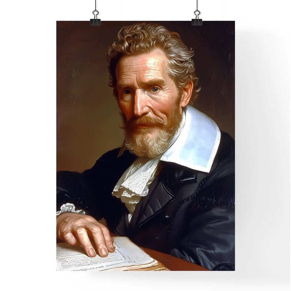 Charles of essex, a relic of the age - Art print of a man with a beard and mustache Default Title