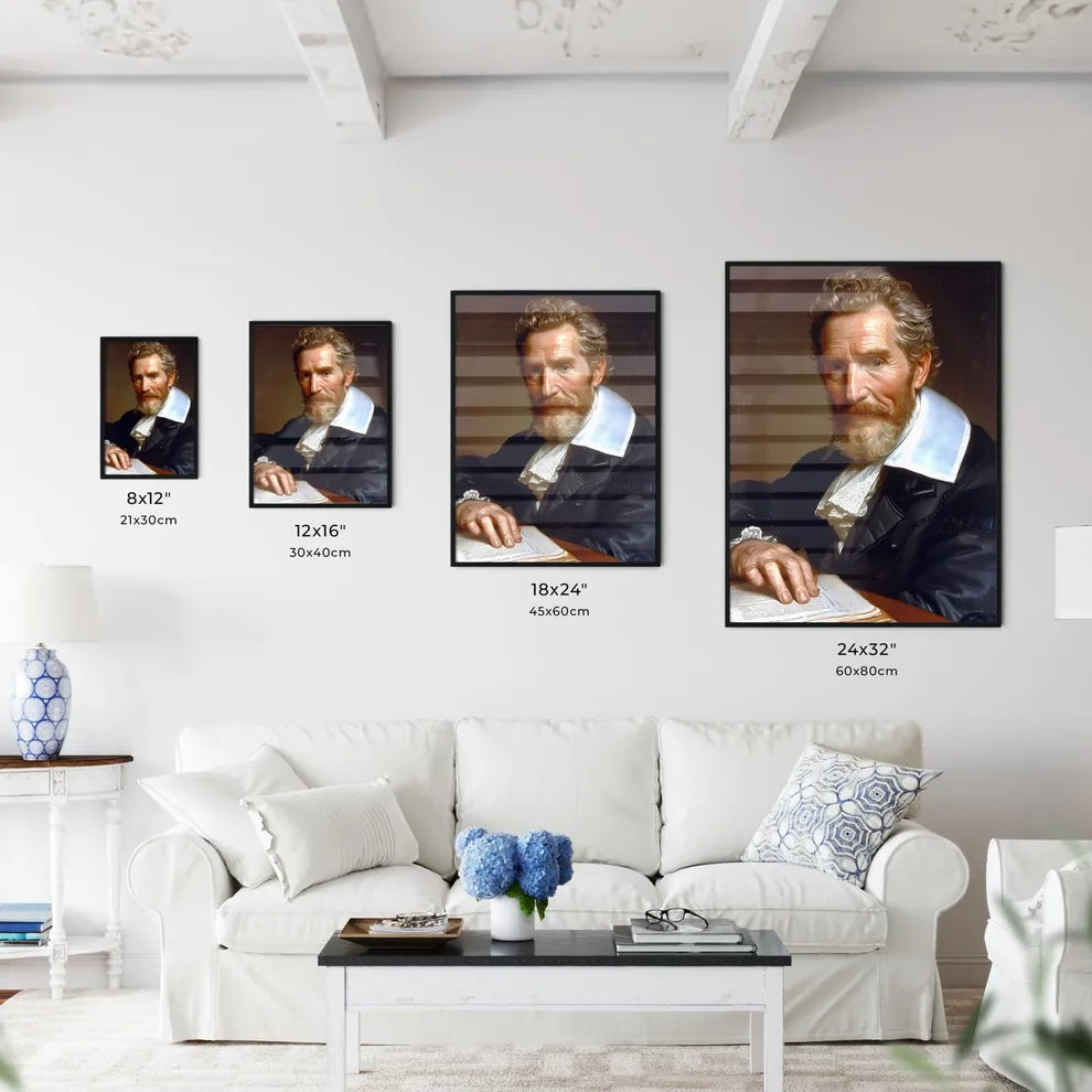 Charles of essex, a relic of the age - Art print of a man with a beard and mustache Default Title