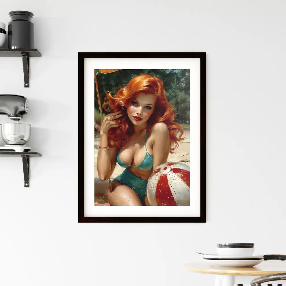 Jessica Rabbit - Art print of a woman in a Framed Print