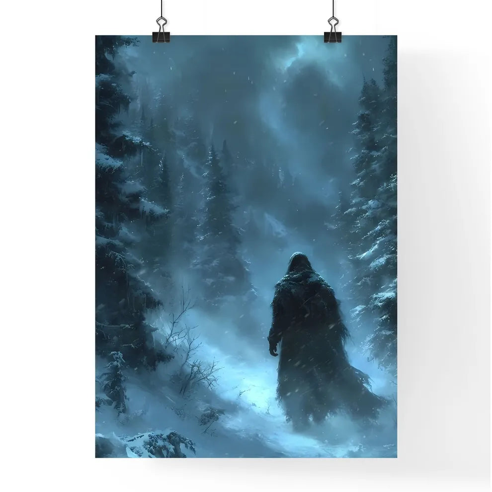 An epic winter forest  Poster