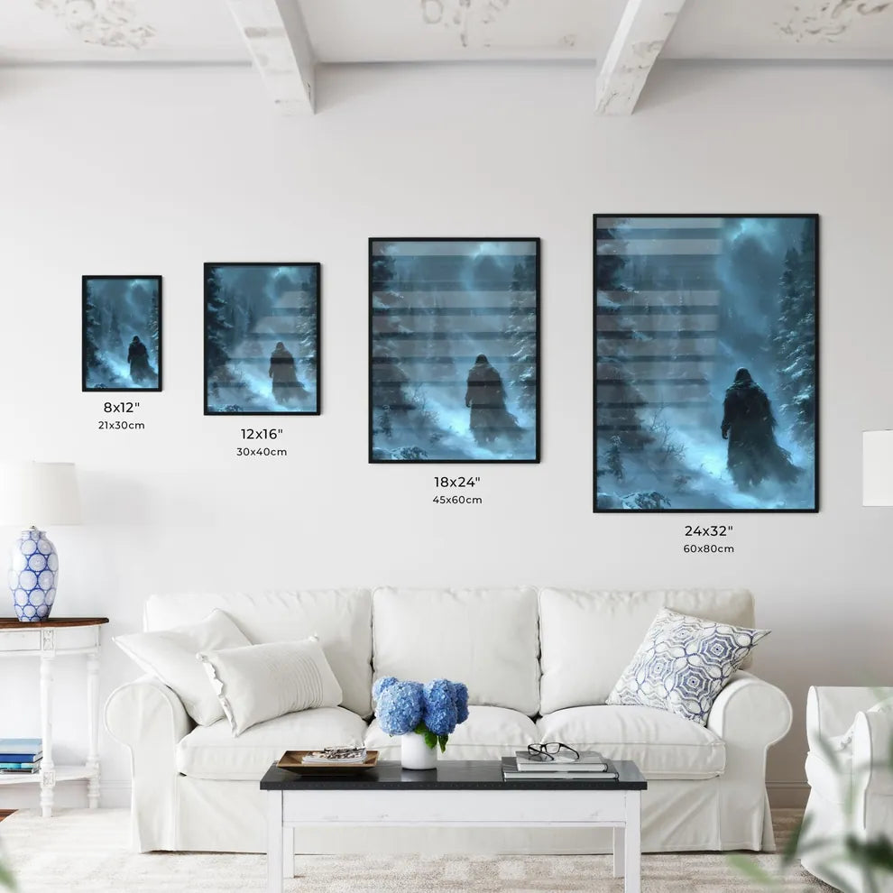 An epic winter forest  Size Chart