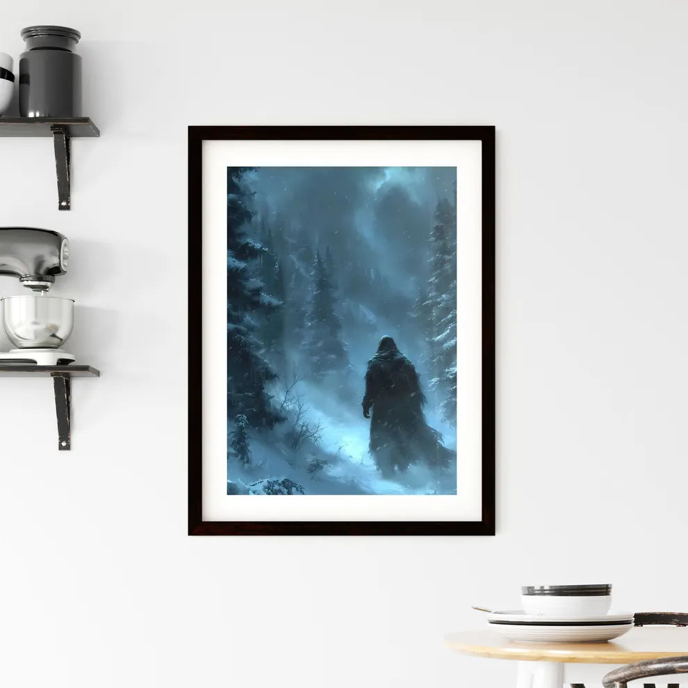 An epic winter forest  Framed Print
