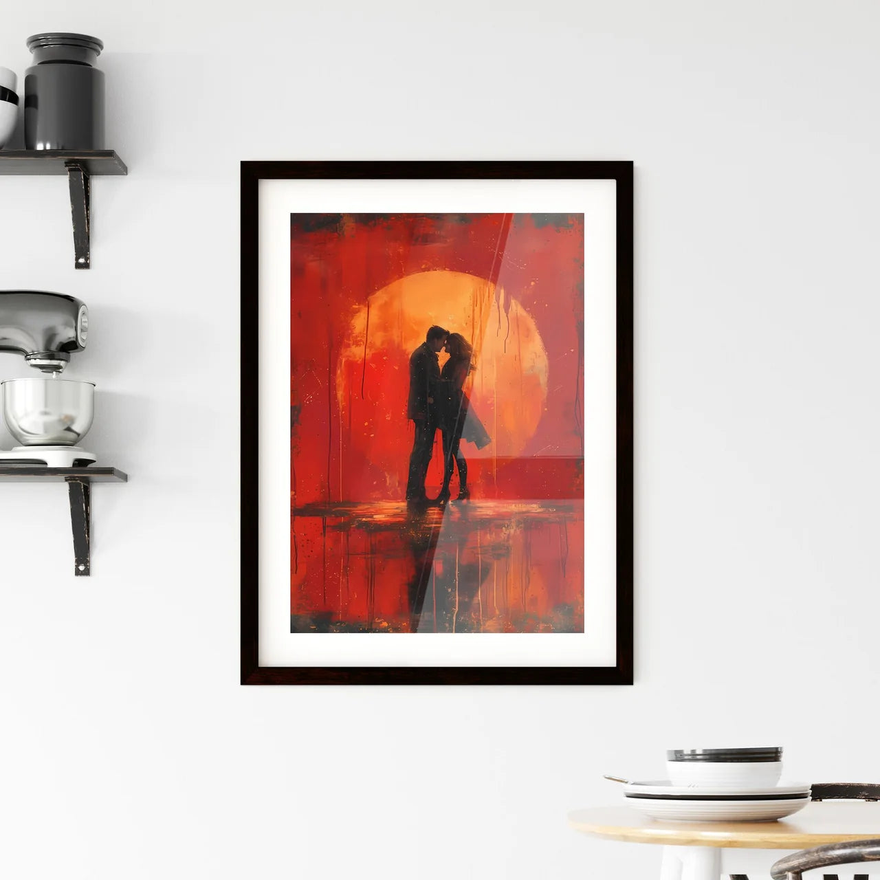 Illustration for valentine's day - Art print Framed Print