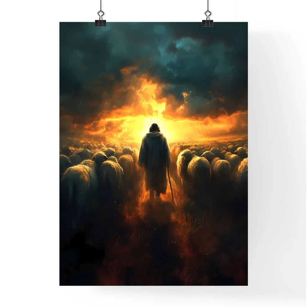 And the shepherds came and drove them away - Poster