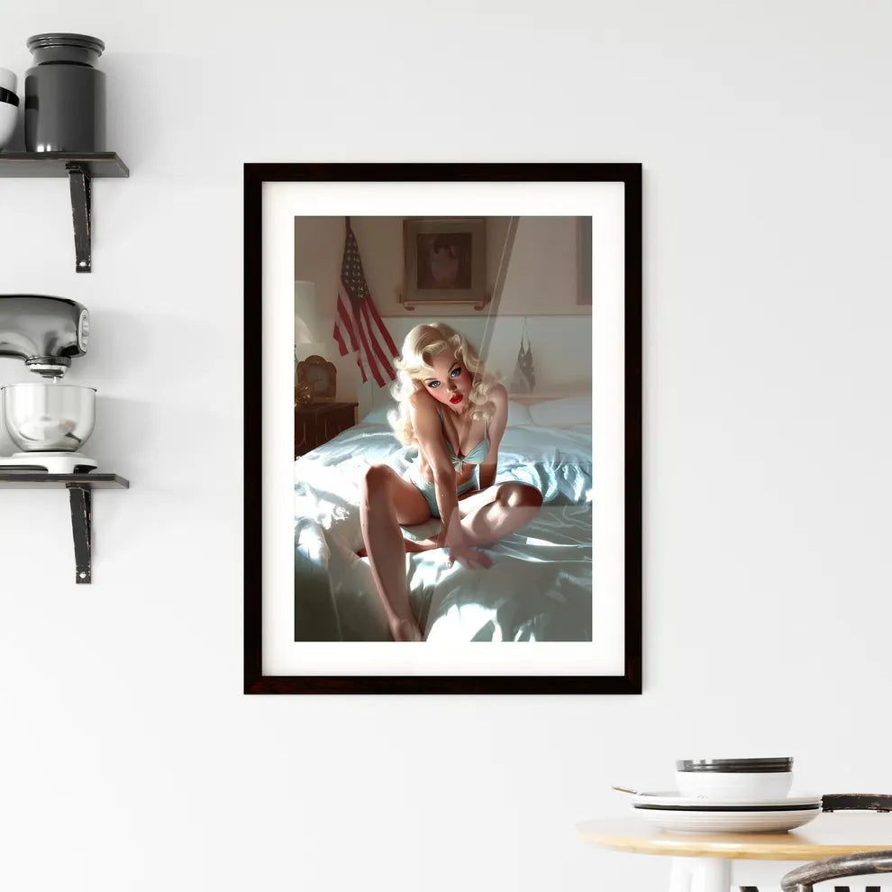 Pin up style Framed Print