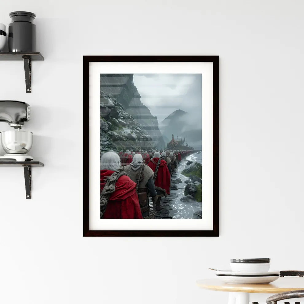 And the shepherds came and drove them away - Framed Print