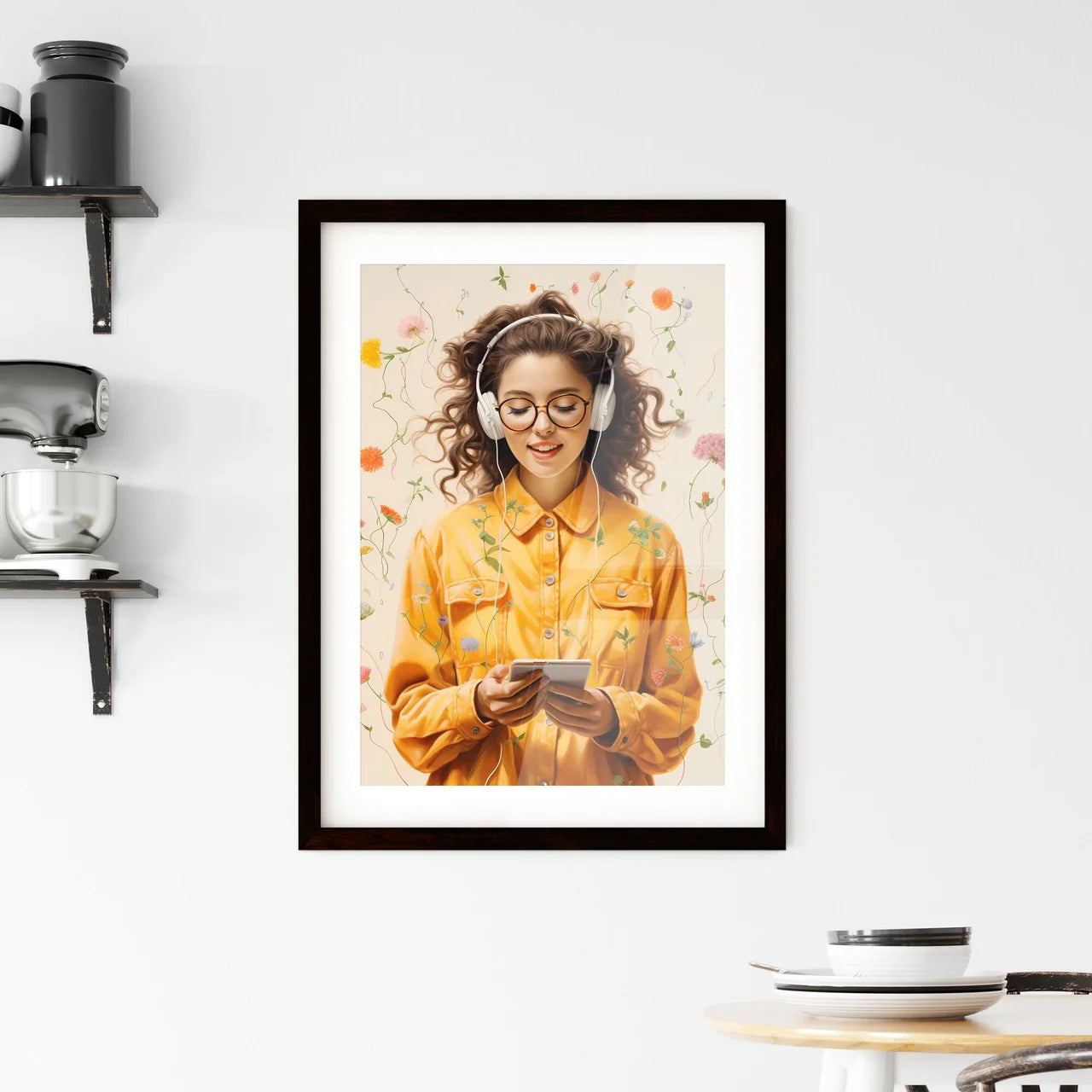 Sweat it out! - Art print of a woman wear Framed Print