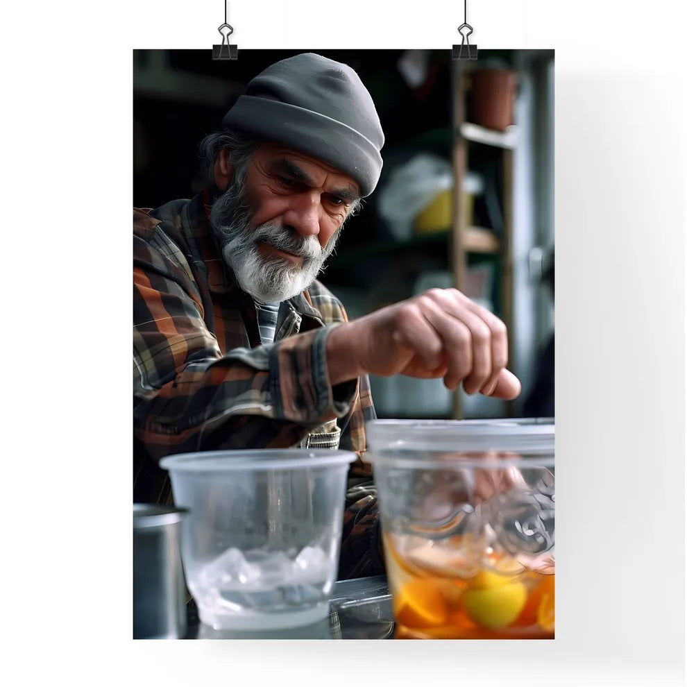 The Communion of Saints, Catholic - Art print of a man with a beard and a hat Default Title