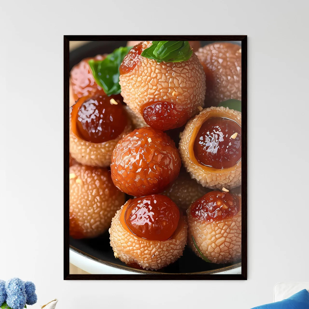 Dried longan - Framed Art Print