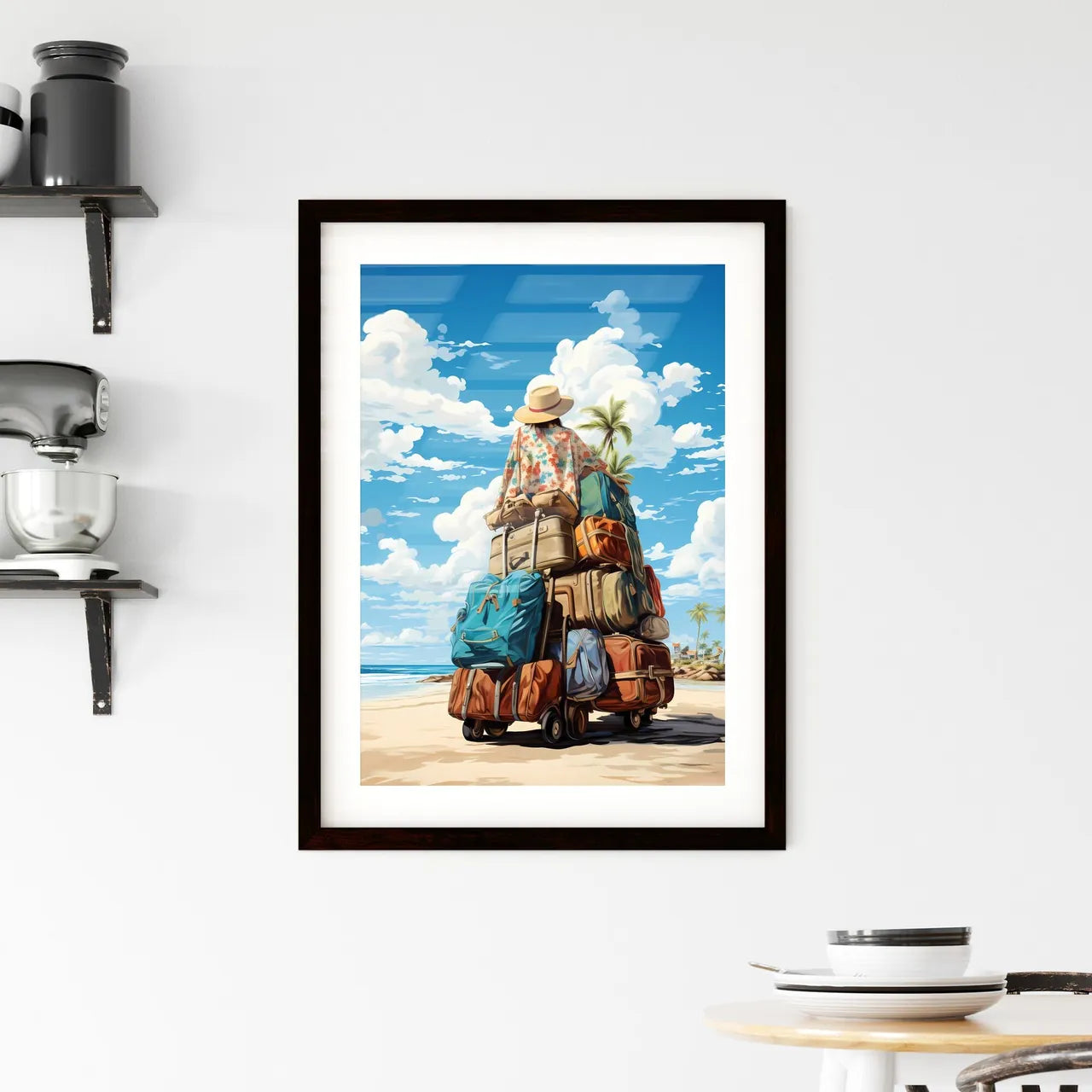 Pack your bags with adaptability today - Art Framed Print