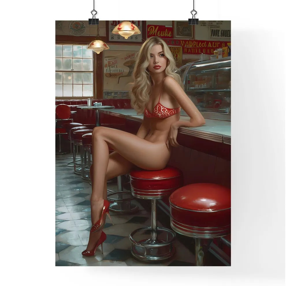 Deep Sea fisherman Rachel Welch - Art print  Poster