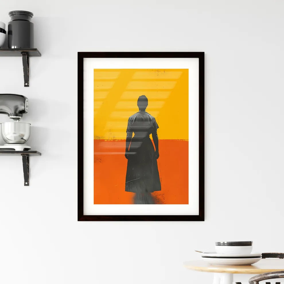 French maid - Art print of a person sta Framed Print