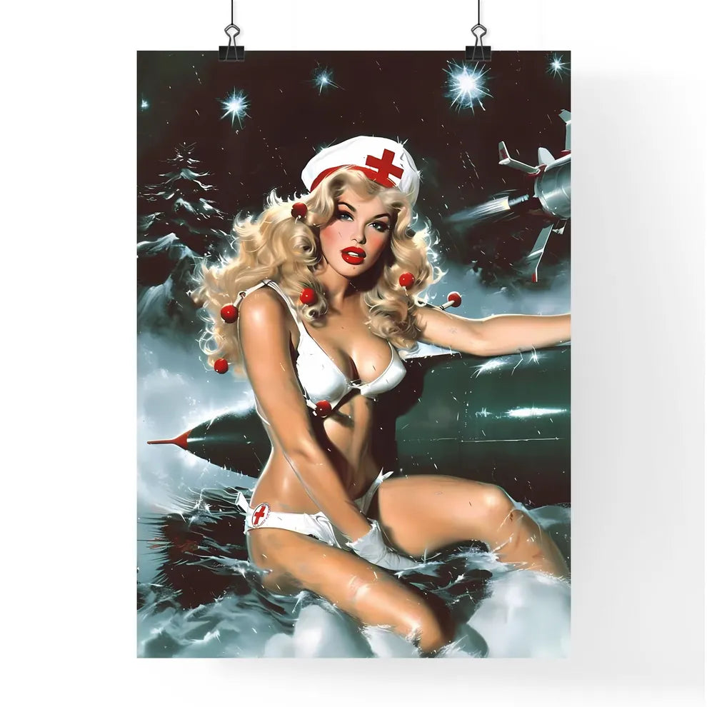 The head nurse sharply directed the nurses r Poster