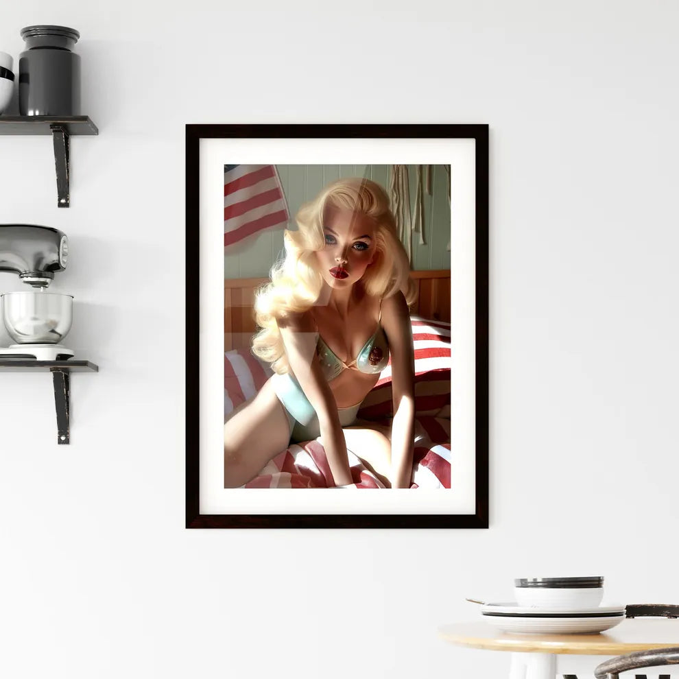 Pin up style Framed Print