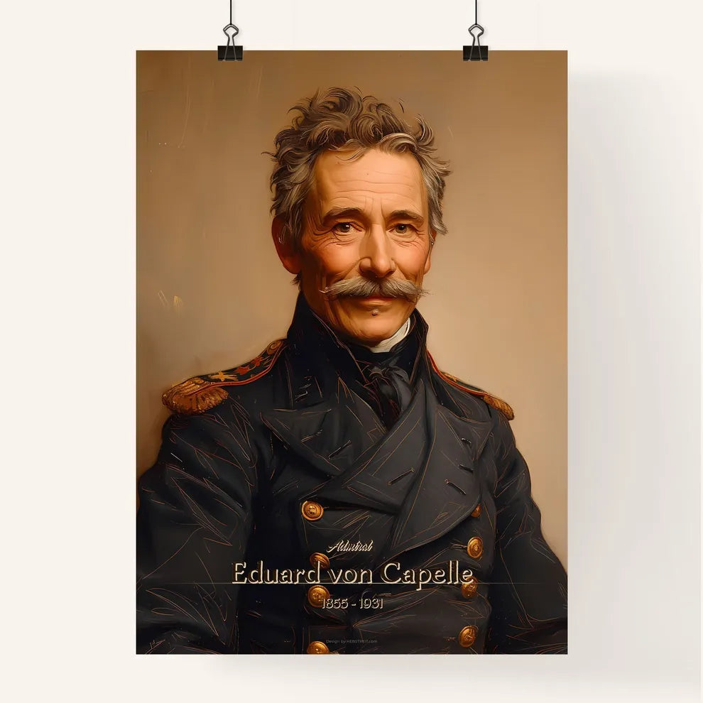 Admiral, Eduard von Capelle, 1855 - 1931, A Poster of a man in a military uniform Default Title