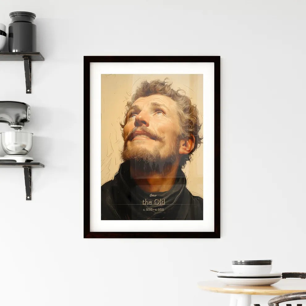 Gorm, the Old, c. 936 - c. 958, A Poster of a man looking up with his eyes wide open Default Title