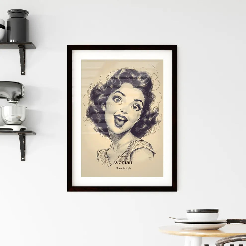 Surprised Framed Print