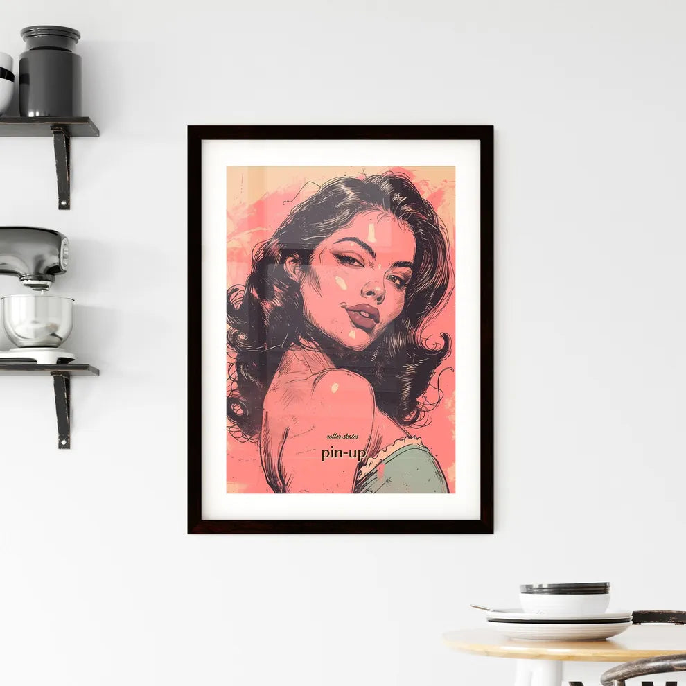 roller skates Framed Print