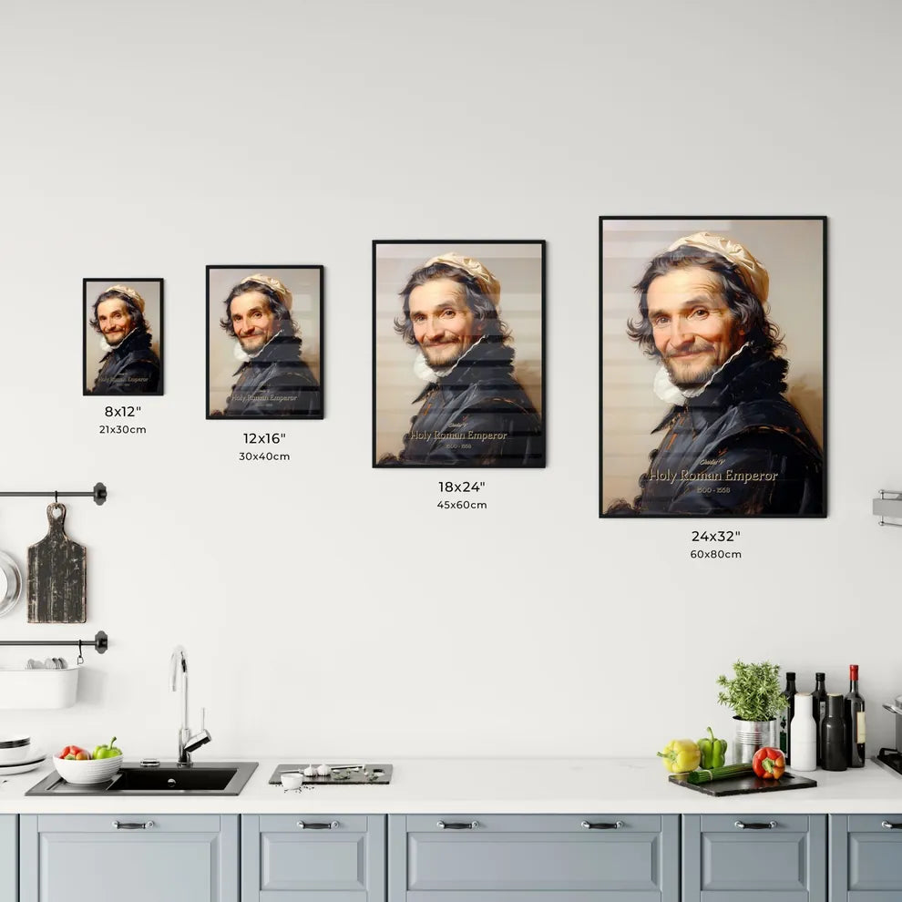 Charles V, Holy Roman Emperor, 1500 - 1558, A Poster of a man in a black coat