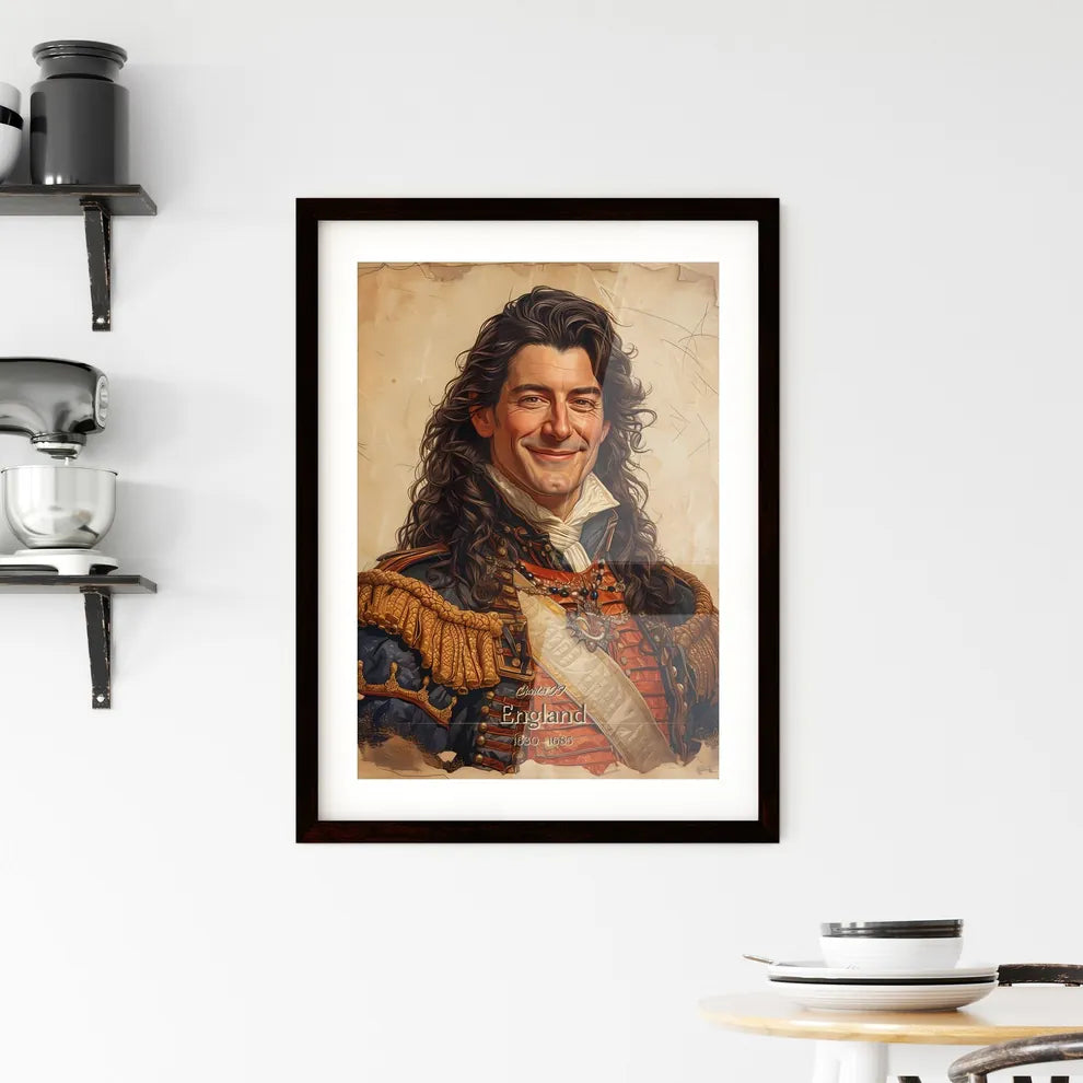 Charles II, England, 1630 - 1685, A Poster of a man in a garment Default Title