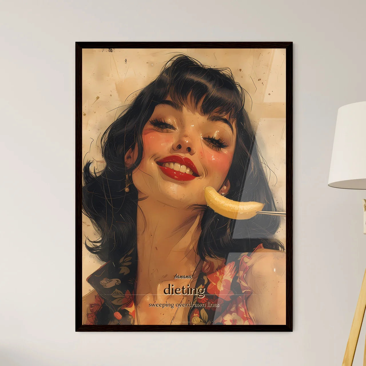 banana - Framed Art Print