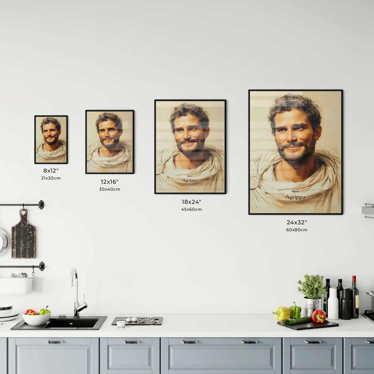 Marcus, Agrippa, 64 BCE - 12 BCE, A Poster of a man in a robe Default Title