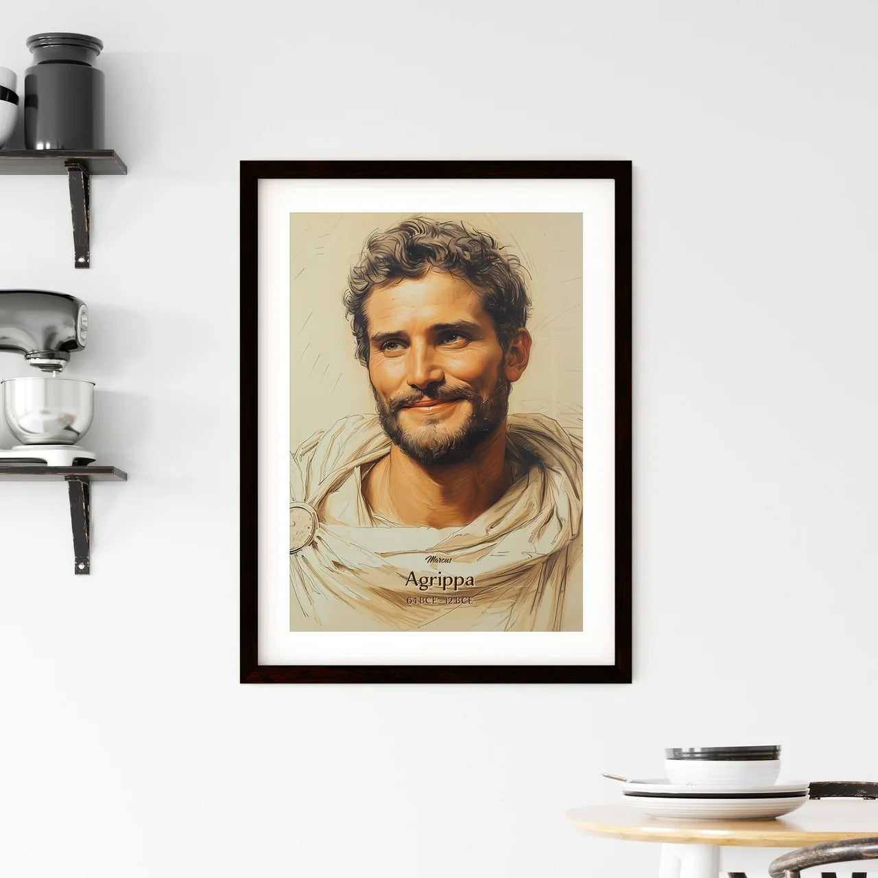 Marcus, Agrippa, 64 BCE - 12 BCE, A Poster of a man in a robe Default Title