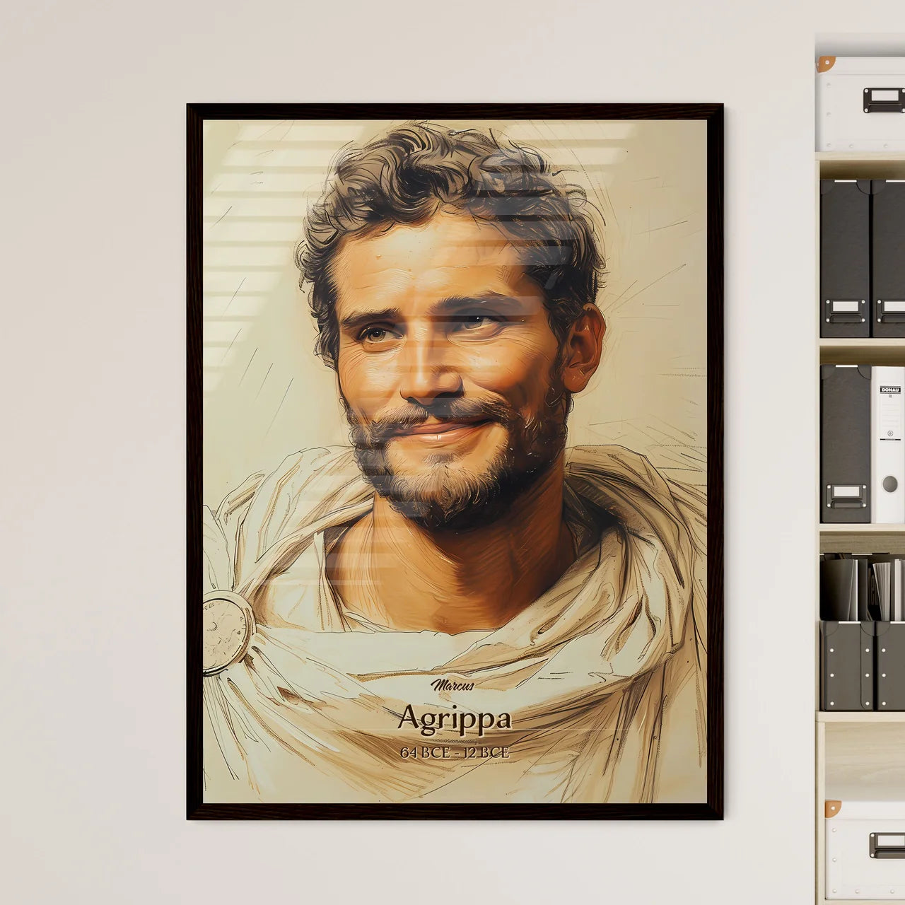 Marcus, Agrippa, 64 BCE - 12 BCE, A Poster of a man in a robe Default Title