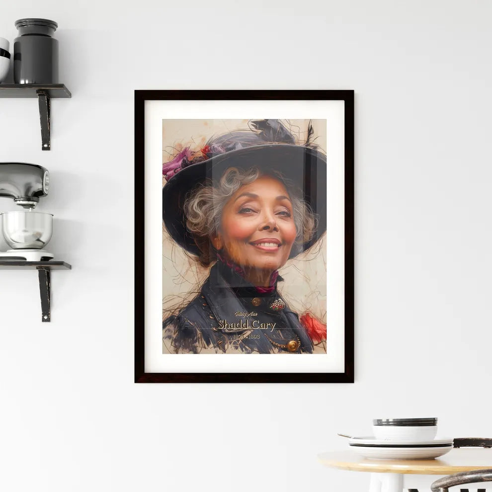 Mary Ann, Shadd Cary, 1823 - 1893, A Poster of a woman wearing a hat and a jacket Default Title