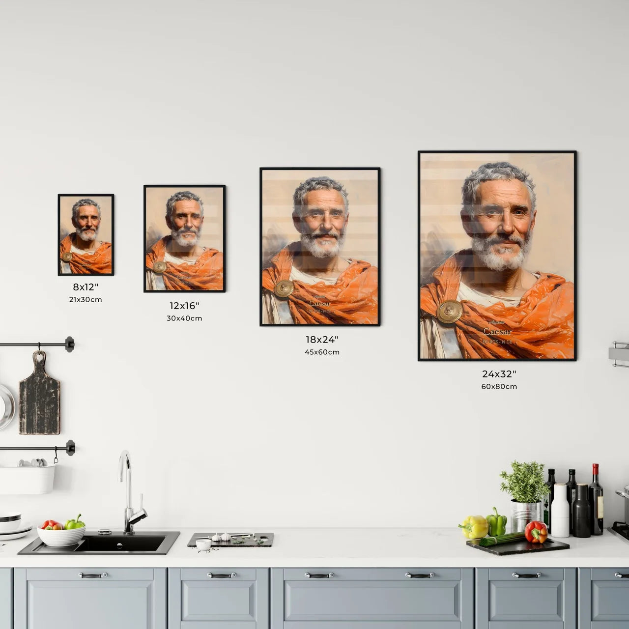 Augustus, Caesar, 63 BCE - 14 CE, A Poster of a man wearing an orange robe Default Title