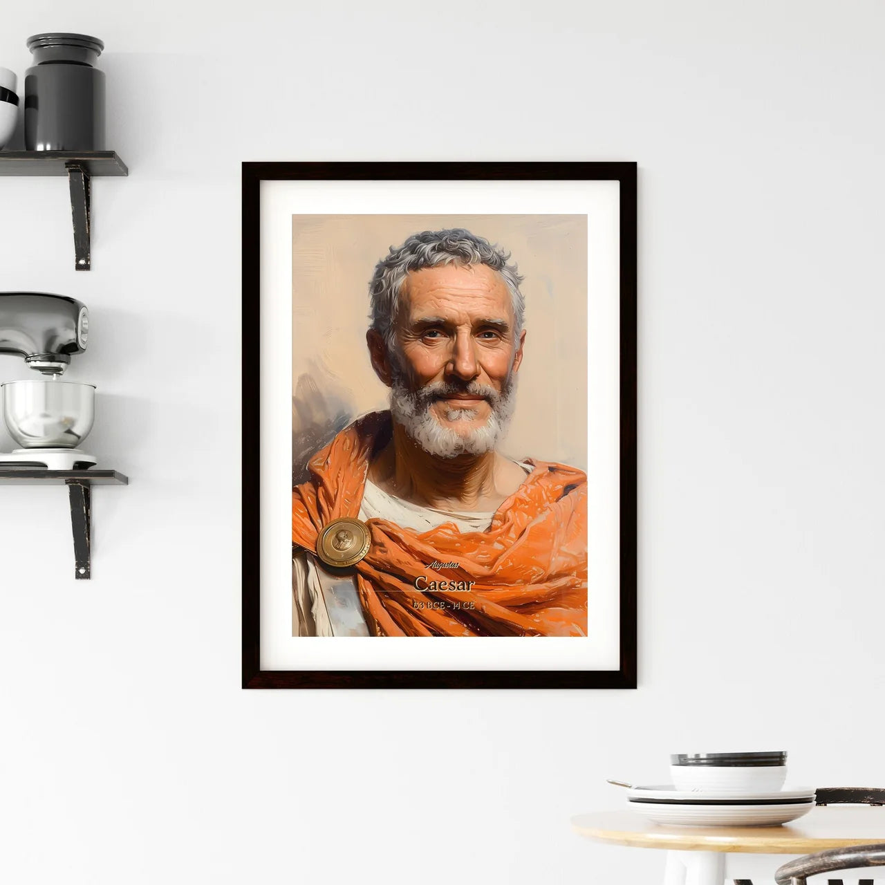 Augustus, Caesar, 63 BCE - 14 CE, A Poster of a man wearing an orange robe Default Title