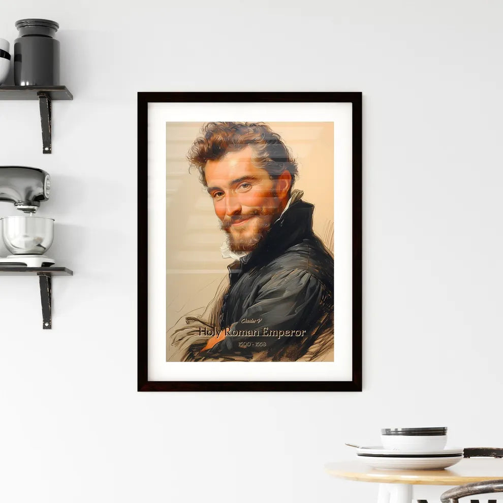 Charles V, Holy Roman Emperor, 1500 - 1558, A Poster of a man with a beard Default Title