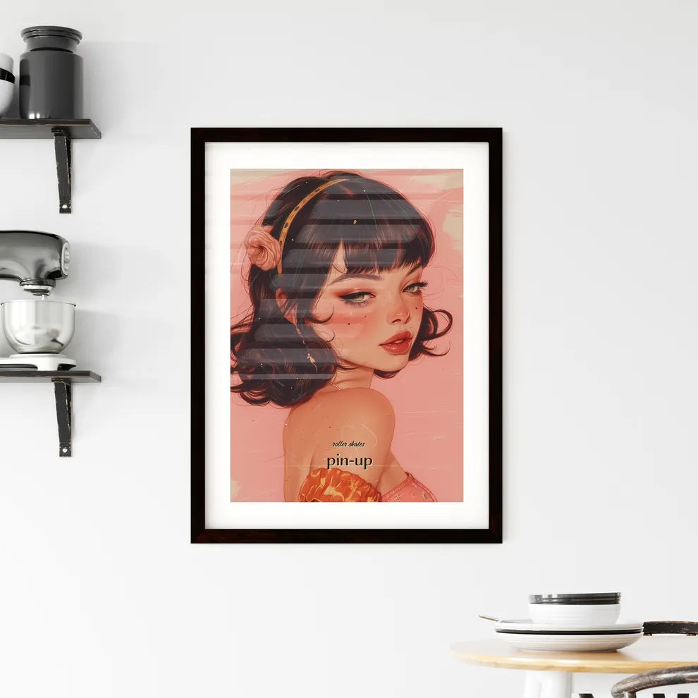 roller skates Framed Print