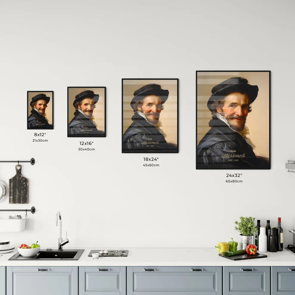 Claudio, Monteverdi, 1567 - 1643, A Poster of a man wearing a hat Default Title
