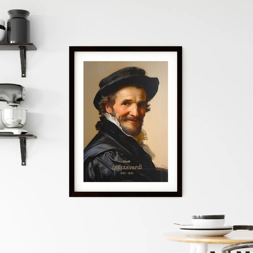 Claudio, Monteverdi, 1567 - 1643, A Poster of a man wearing a hat Default Title