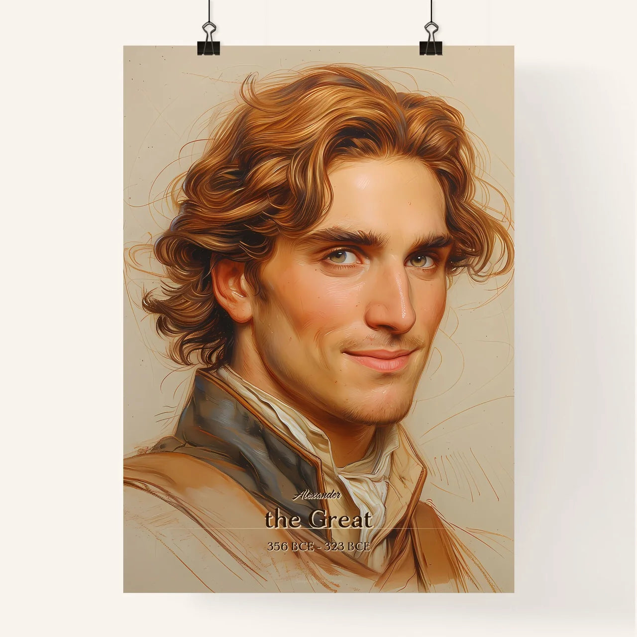 Alexander, the Great, 356 BCE - 323 BCE, A Poster of a portrait of a man Default Title